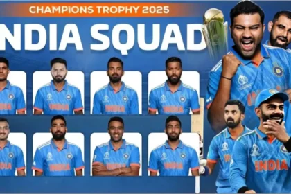 चॅम्पियन्स ट्रॉफीसाठी भारताचा संघ जाहीर! उपकर्णधारपदी ‘या’ युवा खेळाडूची लागली वर्णी